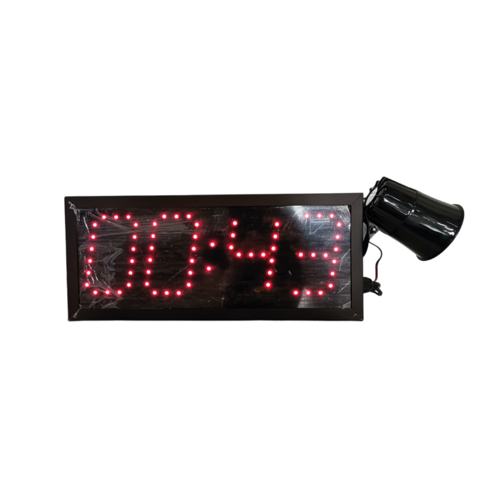 Cronómetro para alquiler de canchas 40x17cm