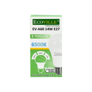 Lámpara LED 3 Toques Ecoville 6500k 14W