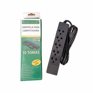 Zapatilla para/ pc 10 tomas EV-S-5D-68 Ecoville
