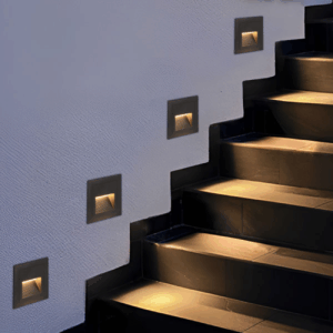 Aplique LED Cuad 3W 3000K p/ Escalera NG Eco