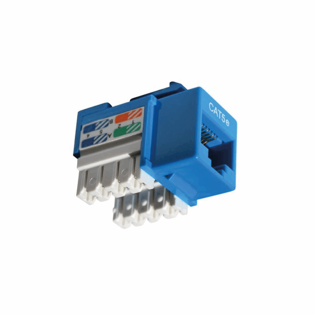 Conector JACK CAT5e Azul