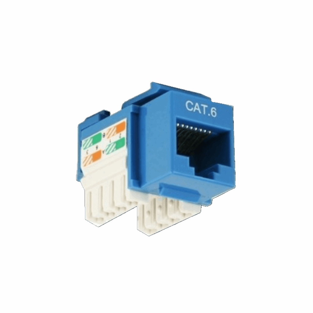 Conector JACK CAT6 Azul