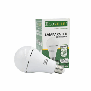 Lámpara LED de Emergencia 12W 6500K E27 Ecoville