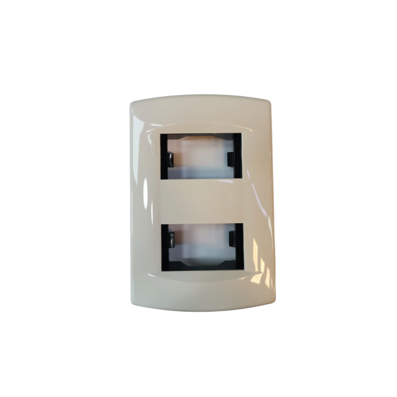 Placa de 2 agujeros Sica Life Blanco