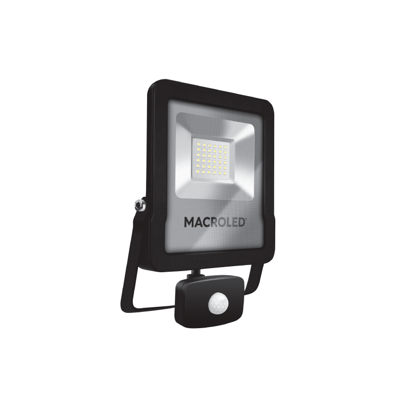 Reflector LED 30W 6500K con Sensor de Movimiento - Macroled