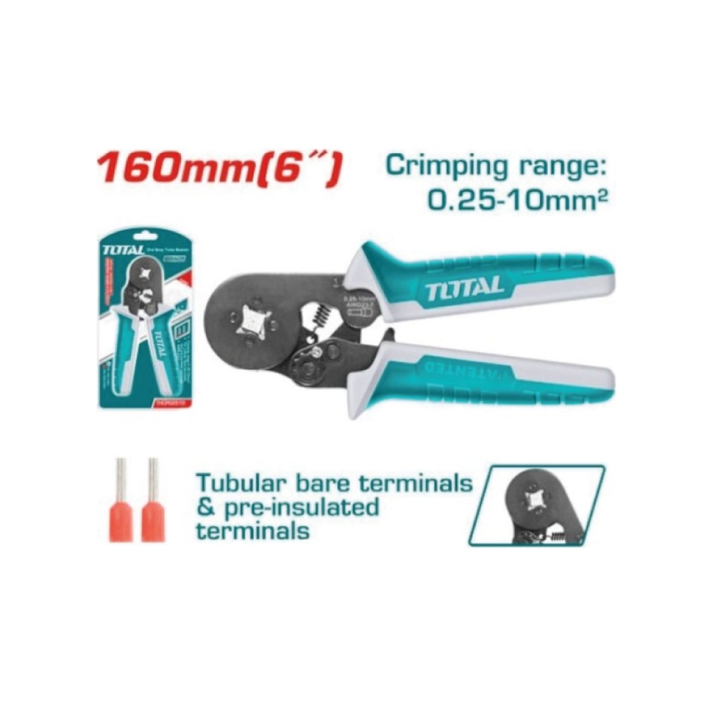 CRIMPADORA CON TRINQUETE 0.25-10MM TOTAL