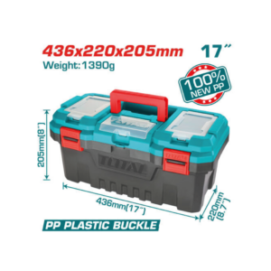 CAJA DE HERRAMIENTAS PLÁSTICA 43X22X20CM - TOTAL