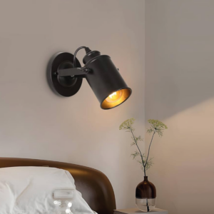 Spot Aplique Rosca E27 Negro 118-E01