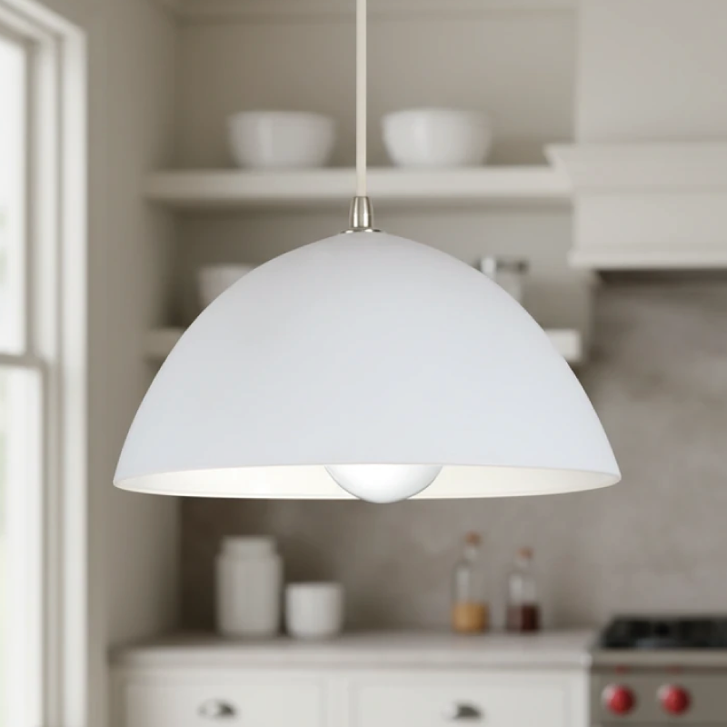 COLGANTE MADRID PVC BLANCO 26CM