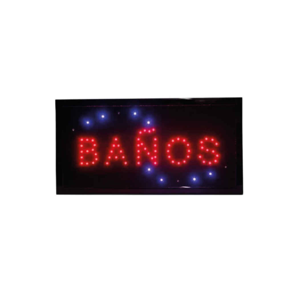 CARTEL LED «BAÑO»