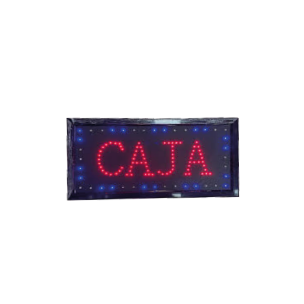 CARTEL LED «CAJA»