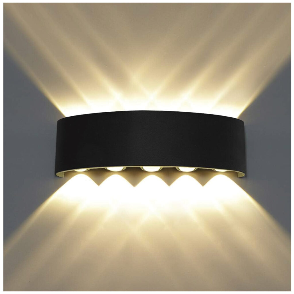 Aplique PVC 5 luces 10 ojos 3000K L-7053 Negro