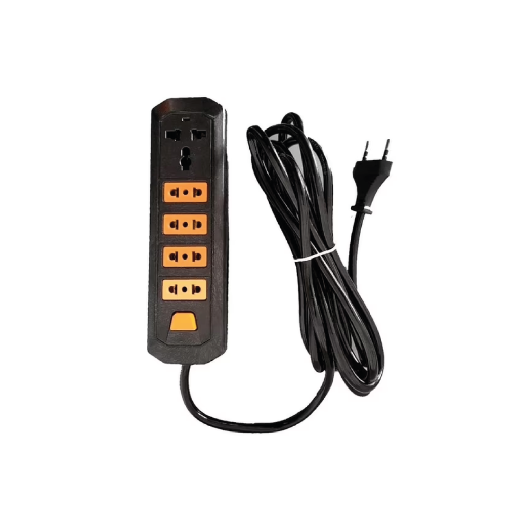 Prolongador 4 tomas mult + conexión universal 5 metros YS-15-5