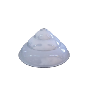 Pantalla de aluminio pintada en blanco 40cm