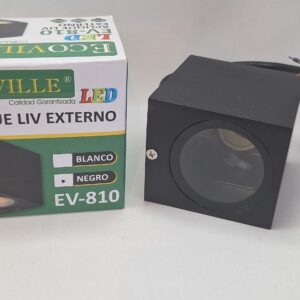 Aplique EV-810 1XGU10 Negro Ecoville