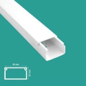 Cable Canal 30x25 c/adh Mutlusan tira 2 metros