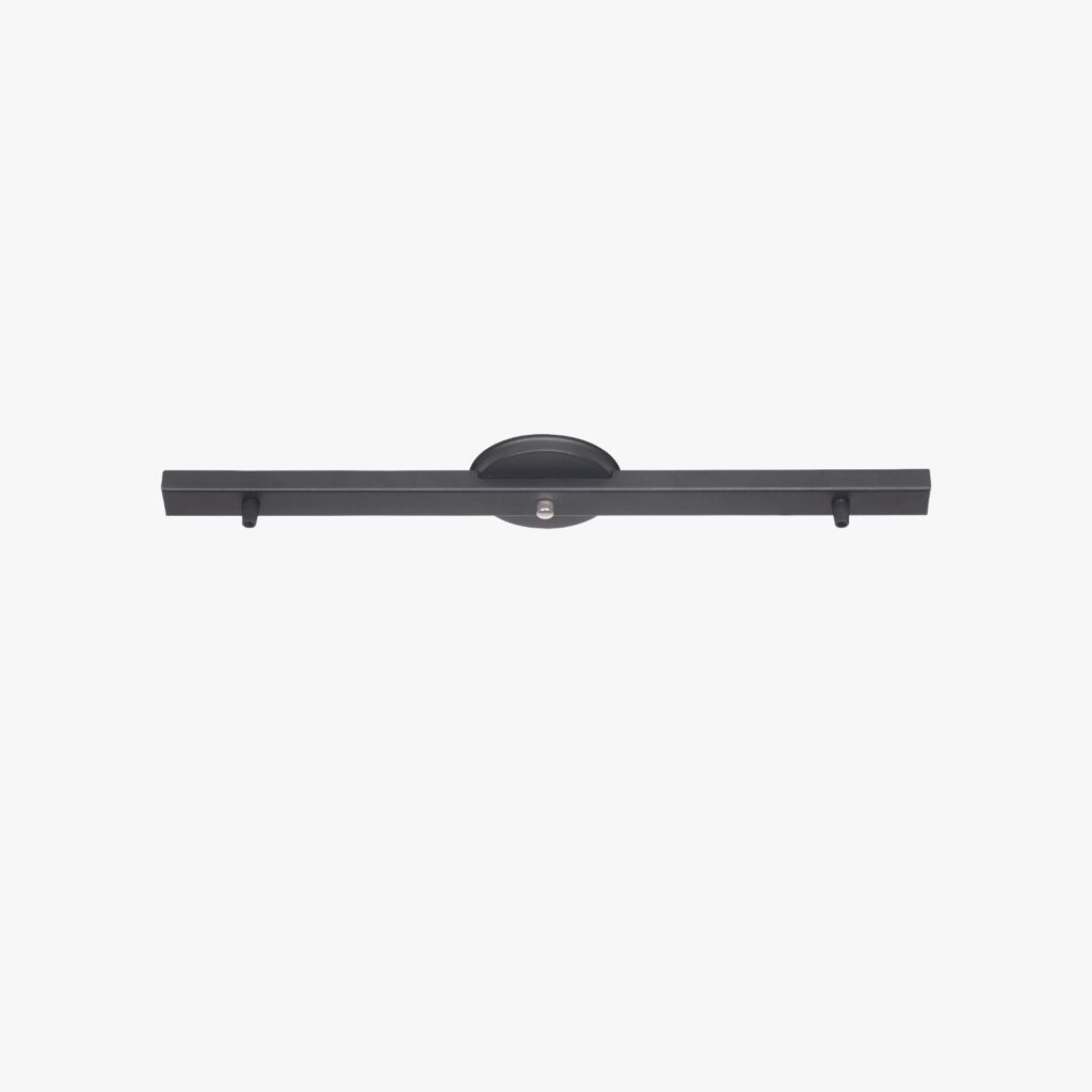 Regleta para 3 colgantes X28NT Negro 746x35x17mm
