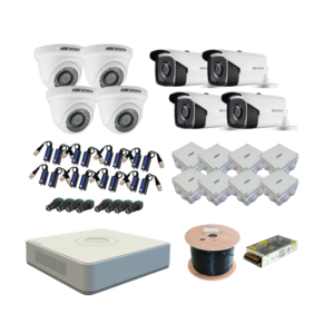 KIT de 8 Cámaras de Seguridad 720p - Hikvision