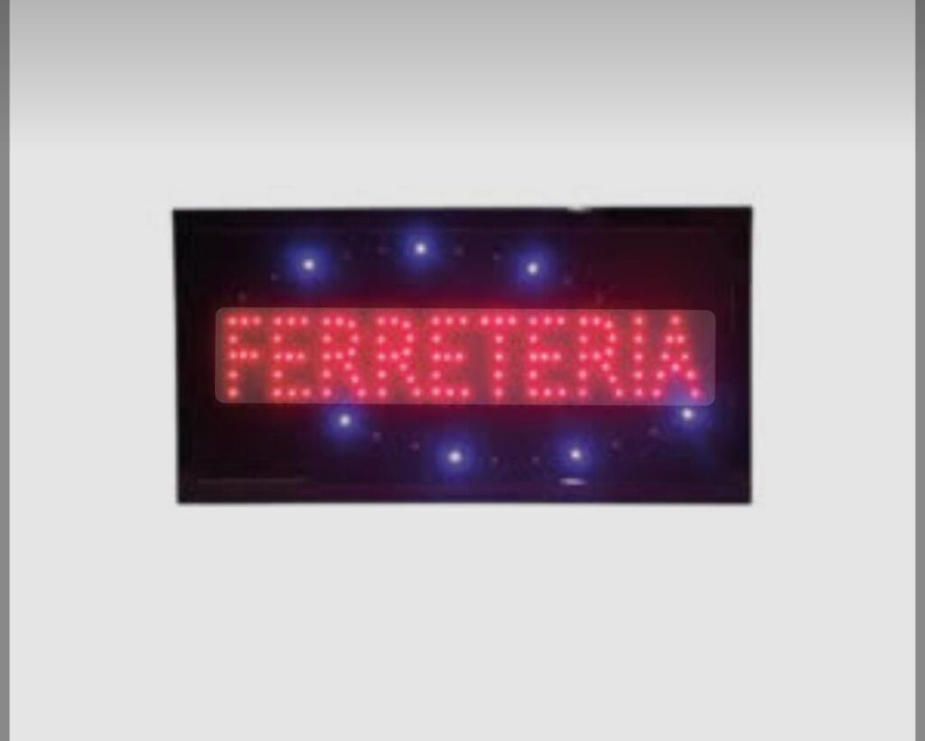 Cartel led Ferreteria