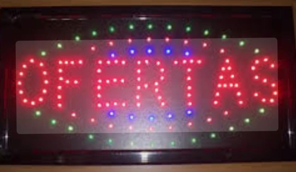 Cartel Led Ofertas