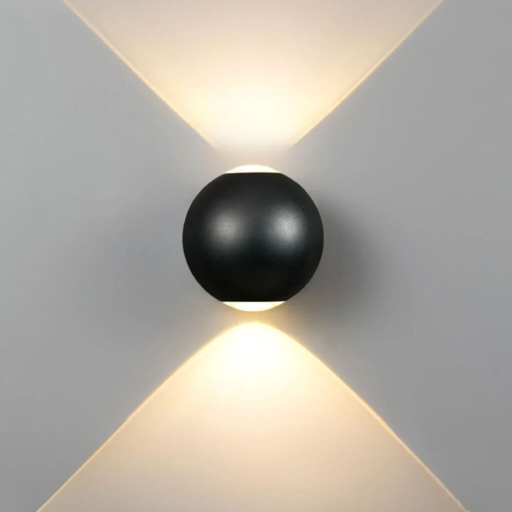 Aplique Bidireccional LED 2*3W 3000K Negro Ecoville L4-A1