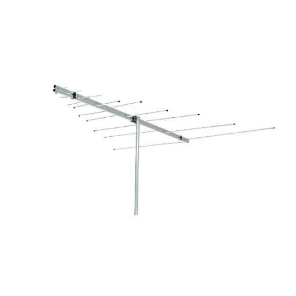 ANTENA EXTERNA LOG PERIODICA LVU-12 VHF UHF HDTV FM AQUARIO