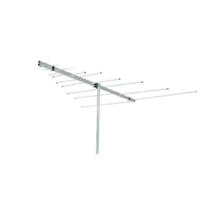 ANTENA EXTERNA LOG PERIODICA LVU-12 VHF UHF HDTV FM AQUARIO