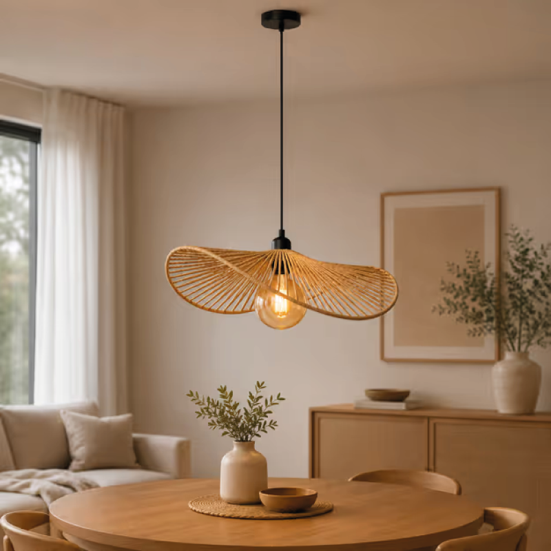 Colgante de yute 1 luz E27  A40116