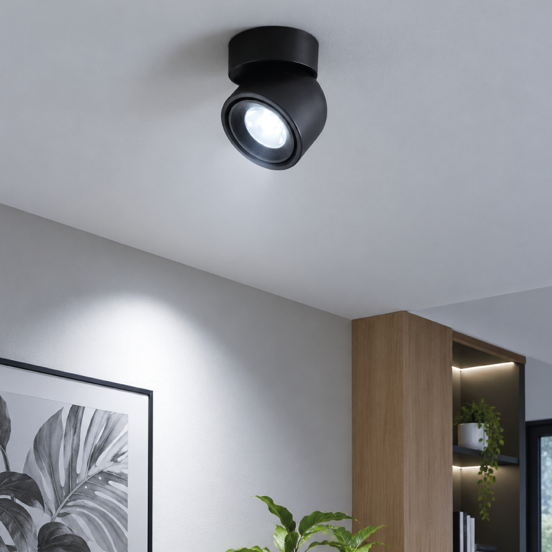 Spot LED adosar direccionable 7W 6500K Negro A51902 WT