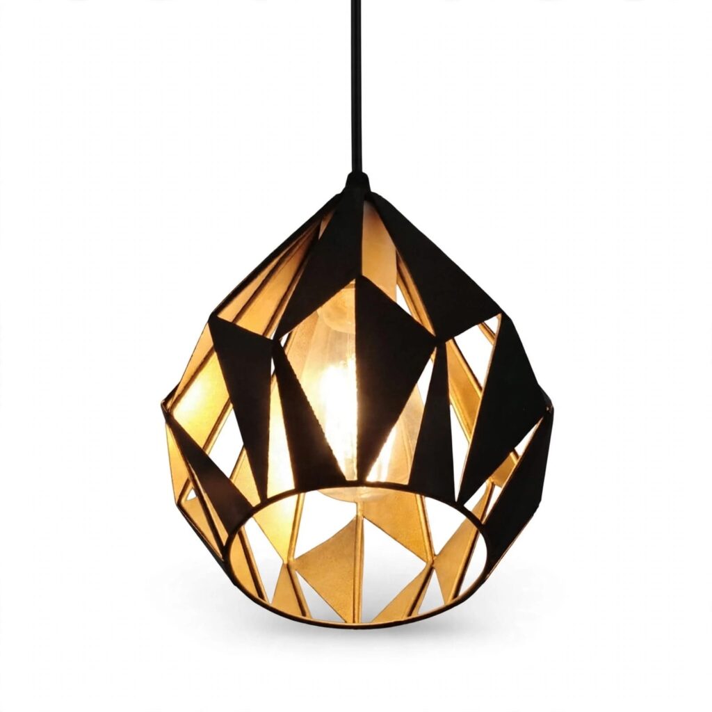 Colgante Negro de 1 luz E27 L-7853