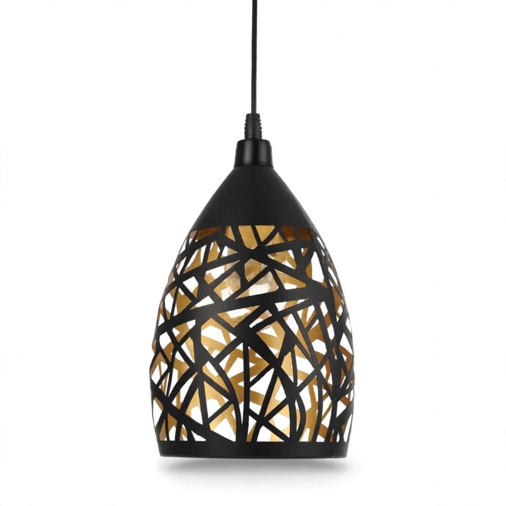 Colgante Negro de 1 luz E27 L-7844
